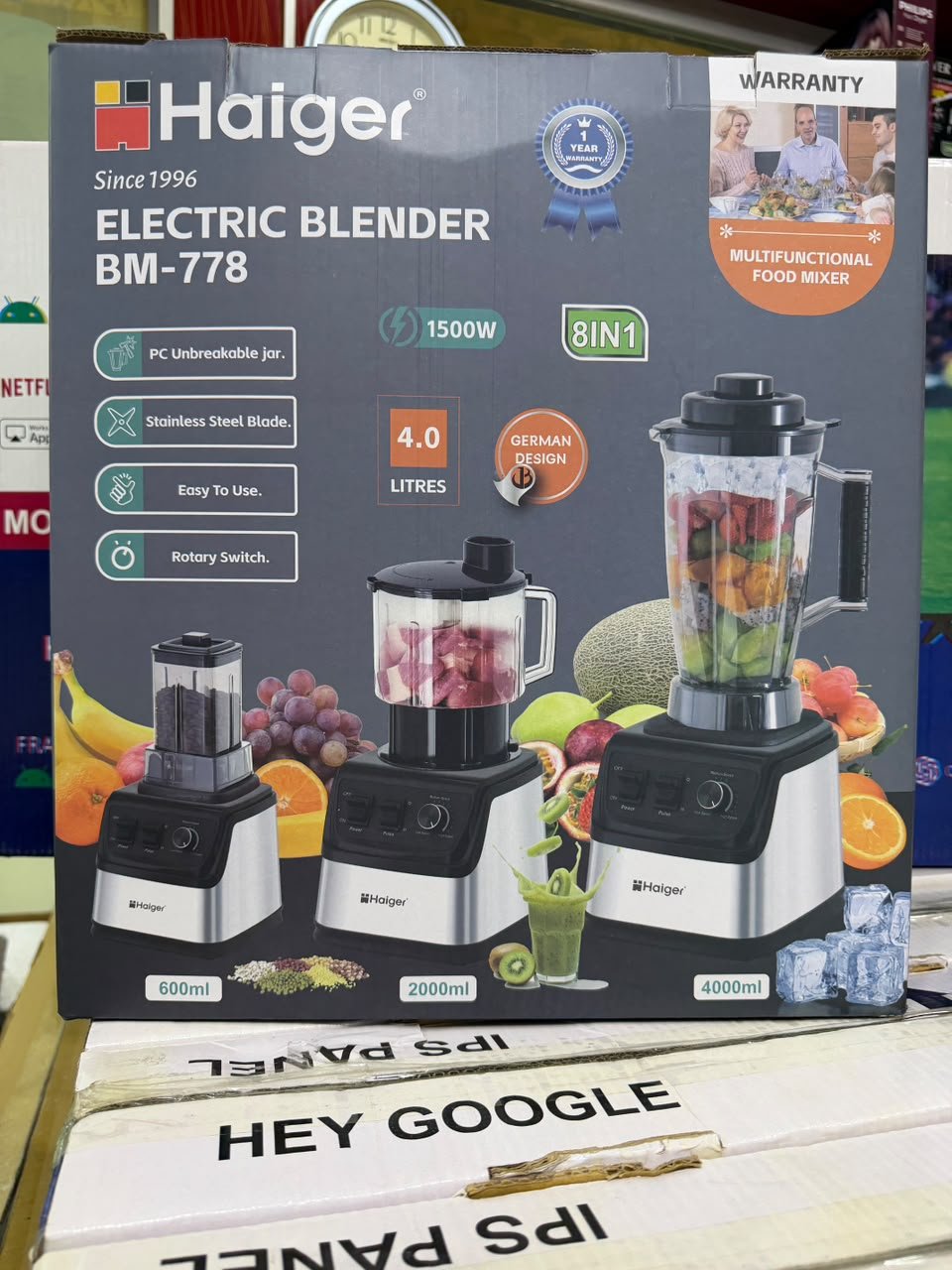 WhatsApp Image 2026-09-22 at 1.41.30 PM Haiger BM-778 8-in-1 Multifunctional Electric Blender & Food Mixer – 1500W Powerful Motor - Image 1